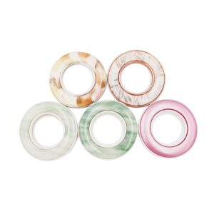 Home Decorative Curtain Accessories PP Plastic Curtain Eyelets Rings For Curtain Poles