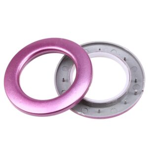Round Eyelet Decoration fancy curtain rings Low Noise Plastic Curtain Tape rings