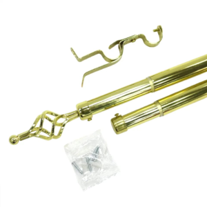 Curtain Pole Rod With Twist Head Design Brackets For Curtain Accessories