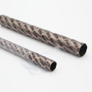 Factory Customization Size Chrome Curtain Pipe Twisted Iron Chrome Curtain Pipes