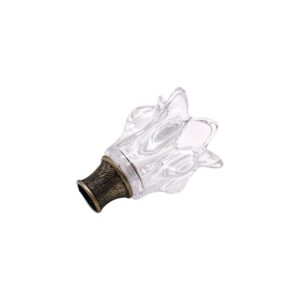 Clear glass Curtain Rod finials Decorative Finials Crystal Finials for Curtain Rods curtain accessories