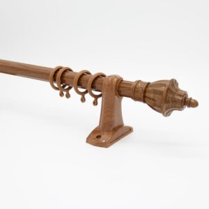 Cheap coffee curtain rod set plastic coated curtain pipe price window curtain pole sets