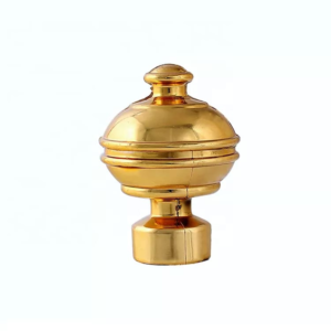 Best price window curtain rod metal iron fashion home hardware curtain rod sets for decoration 35mm golden pipe