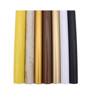 OEM Custom Size Less 1M - 6M AB AC Golden Silver Chrome Black White Twisted Metal Curtain Iron Pipe