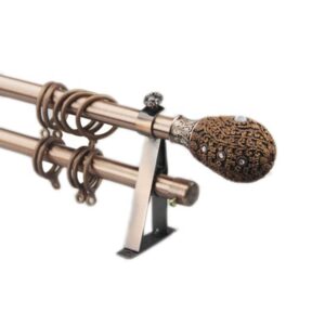 high quality window fancy extensible curtain rods 16mm curtain poles black adjustable iron curtain rods