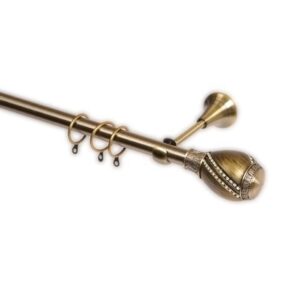 Promotional high quality 1.6m curtain rod sets, aluminum alloy bracket curtain rod